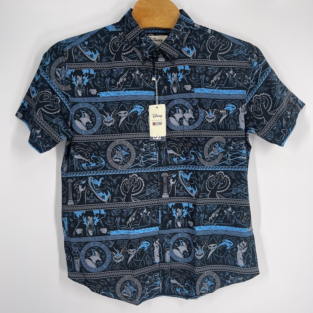 RSVLTS Disney Hercules Hades Underworld Kunuflex Short Sleeve Shirt Mens XL NEW